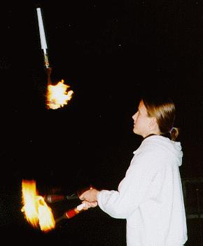 Me juggling fire